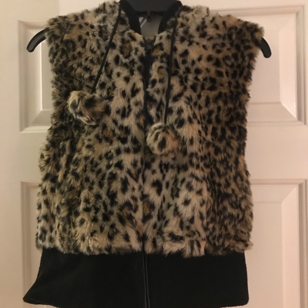 Cheetah fur vest